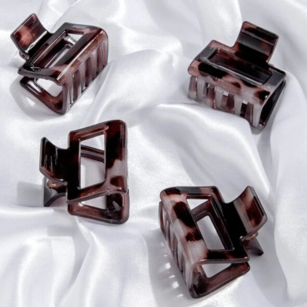 4pcs Resin Hair Claw Set